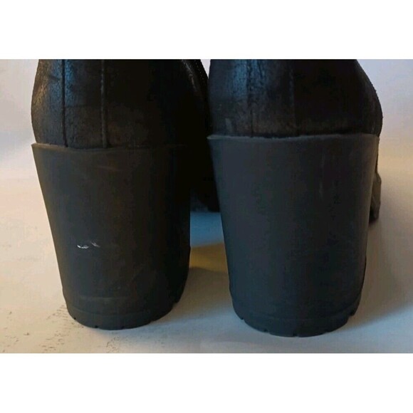 Parker & Sky Chunky Boots  Women’s Size 10M Black High Heel Goth Grunge Y2K - Picture 10 of 11